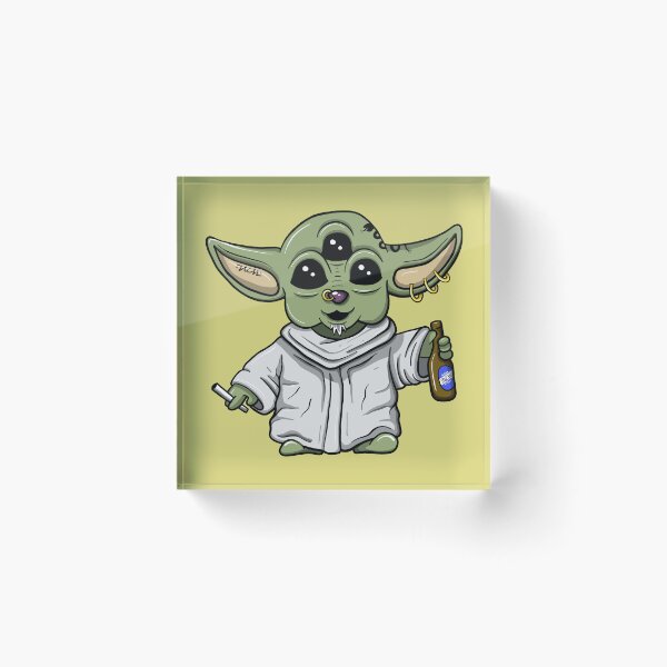 Item preview, Grogu Punk – Galactic Rebel Cartoon designed and sold by nacho1988.