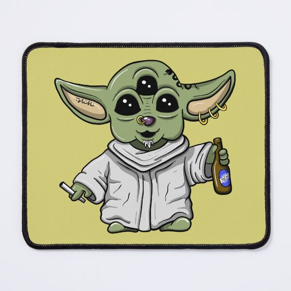 Item preview, Grogu Punk – Galactic Rebel Cartoon designed and sold by nacho1988.
