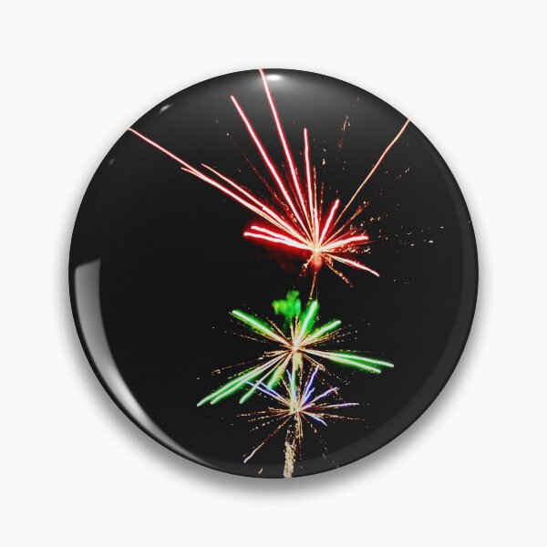 Item preview, Red and Green Fireworks Rising in the Dark designed and sold by BlueRidgeBazaar.