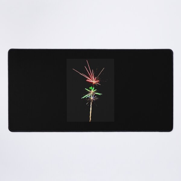 Item preview, Red and Green Fireworks Rising in the Dark designed and sold by BlueRidgeBazaar.
