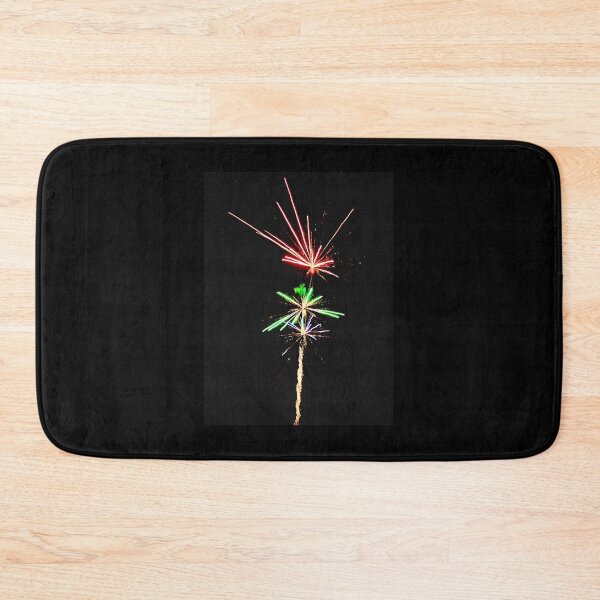 Item preview, Red and Green Fireworks Rising in the Dark designed and sold by BlueRidgeBazaar.