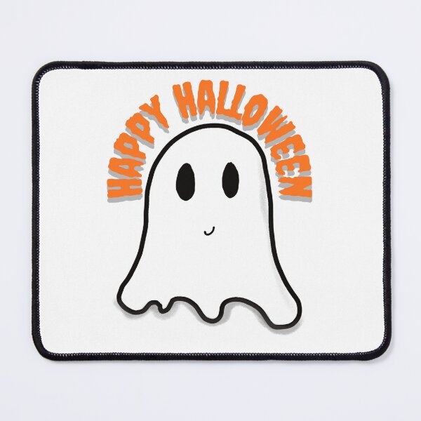 Item preview, Happy Halloween Ghost Orange designed and sold by MarginaliaMagic.