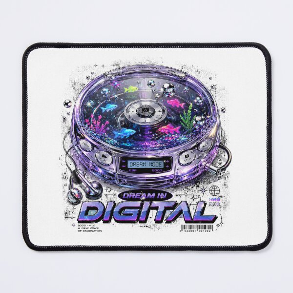 Item preview, Dream in Digital – Y2K Futuristic CD Fish Tank Retro designed and sold by NarpLTD.
