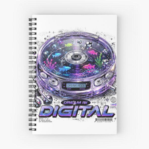 Item preview, Dream in Digital – Y2K Futuristic CD Fish Tank Retro designed and sold by NarpLTD.