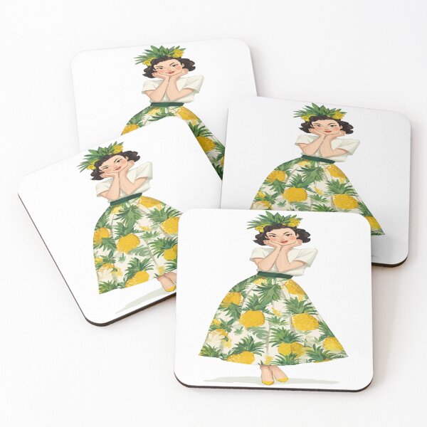 Item preview, Shy Lady Pineapple Dress Design designed and sold by RichardRags.