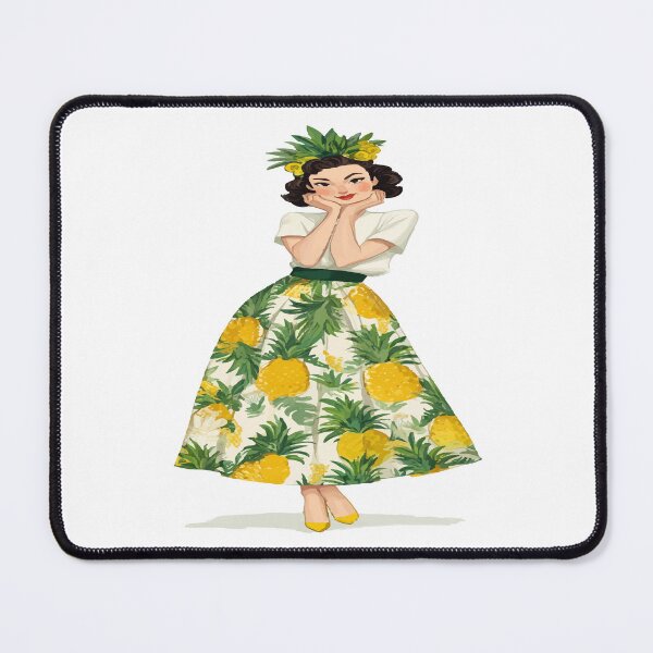 Item preview, Shy Lady Pineapple Dress Design designed and sold by RichardRags.