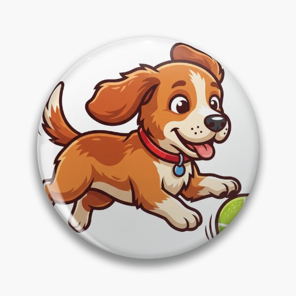 Item preview, Cute Puppy Playing with Ball Vector Art designed and sold by KaleeDesigns.