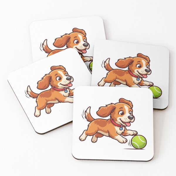 Item preview, Cute Puppy Playing with Ball Vector Art designed and sold by KaleeDesigns.
