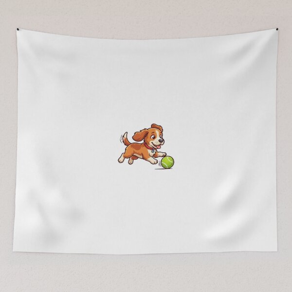 Item preview, Cute Puppy Playing with Ball Vector Art designed and sold by KaleeDesigns.