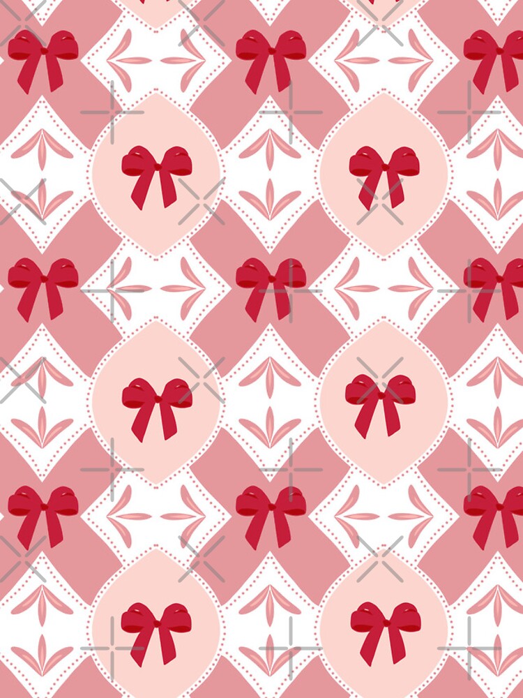 Thumbnail 5 of 5, iPhone Case, Cute Red Ribbon Bow Seamless Pattern designed and sold by SbRandomLab.