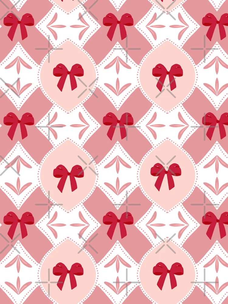 Thumbnail 5 of 5, iPhone Case, Cute Red Ribbon Bow Seamless Pattern designed and sold by SbRandomLab.