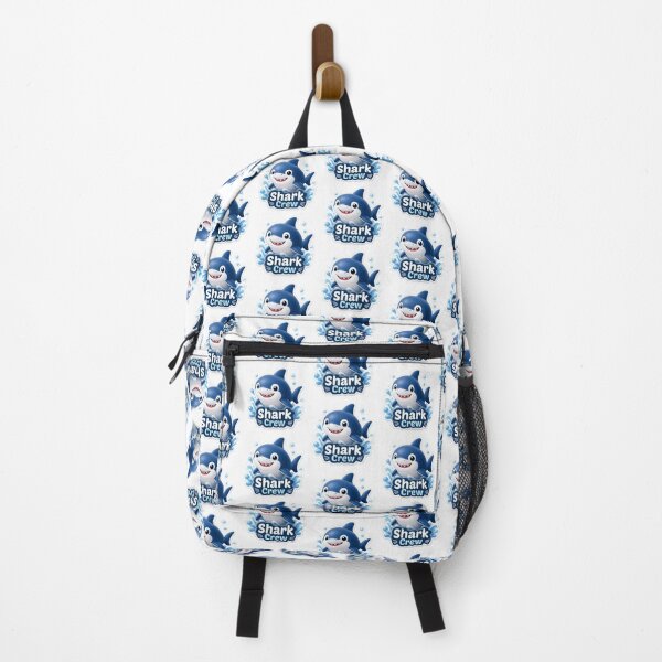Item preview, Shark Crew Cute Blue Shark designed and sold by inkaylindesign.