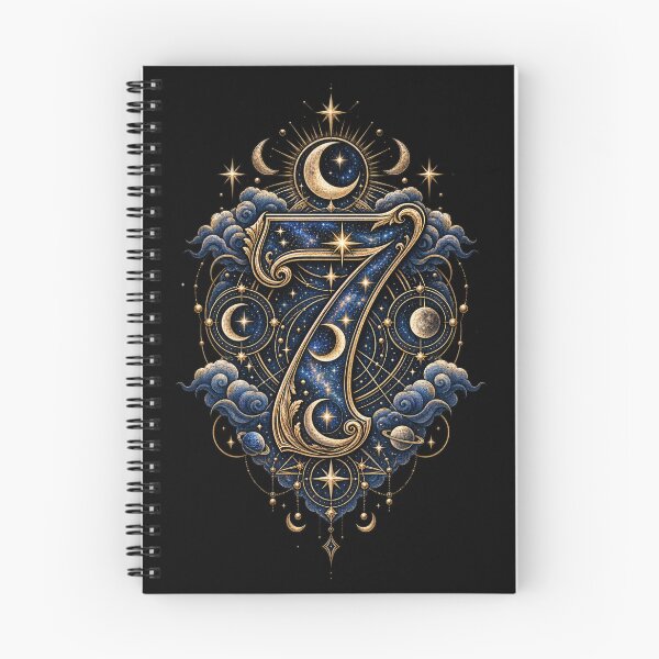 Item preview, Cosmic Sacred Seven Mystical Numerology Design designed and sold by NovaMoodCo.
