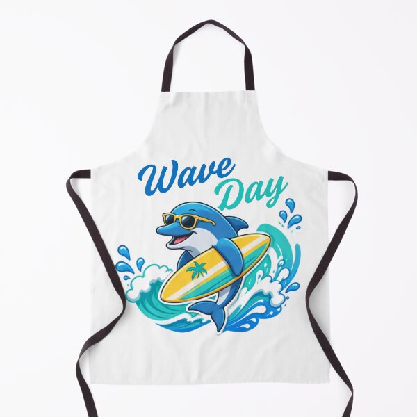 Item preview, Wave Day Surfing Dolphin Summer Beach designed and sold by inkaylindesign.