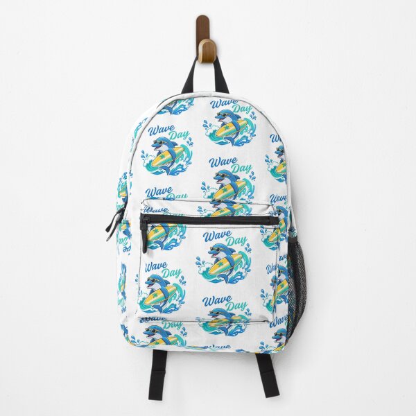 Item preview, Wave Day Surfing Dolphin Summer Beach designed and sold by inkaylindesign.