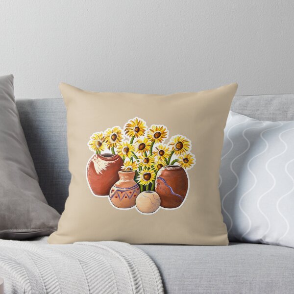 Item preview, Sunflowers & Terracotta Pots – Original Hand-Painted Floral Art designed and sold by Annesshop0207.