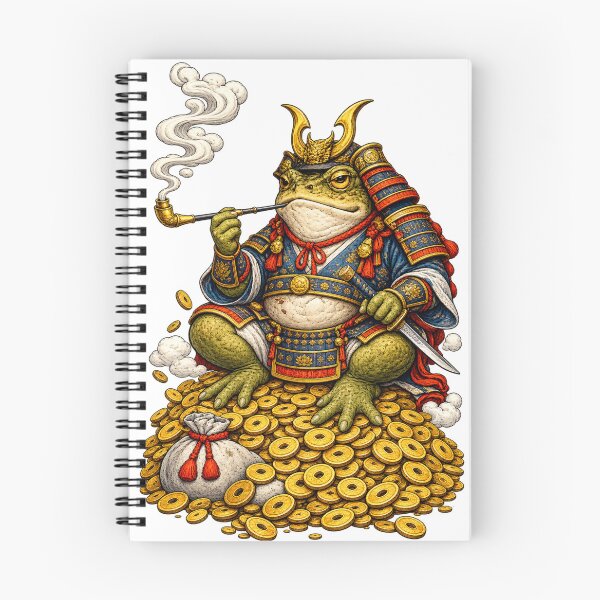 Item preview, The Warrior Toad God and Master of Gold | Japanese Ukiyo-e Frog Art designed and sold by Substance_life.
