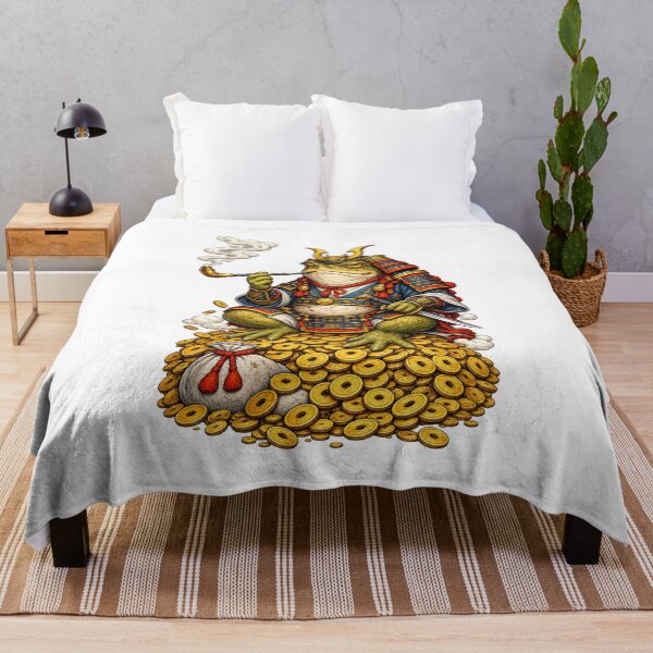 Item preview, The Warrior Toad God and Master of Gold | Japanese Ukiyo-e Frog Art designed and sold by Substance_life.