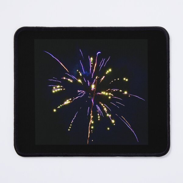 Item preview, Purple and Gold Fireworks Blooming Overhead designed and sold by BlueRidgeBazaar.