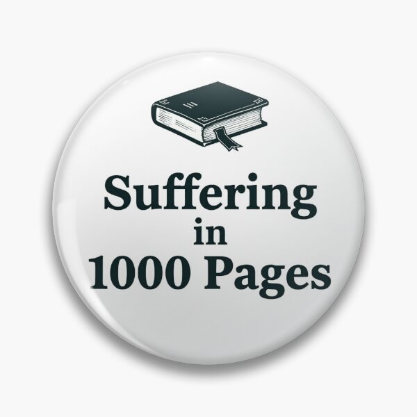 Item preview, Bookish humor about suffering in a thousand pages designed and sold by Prints by Mat.