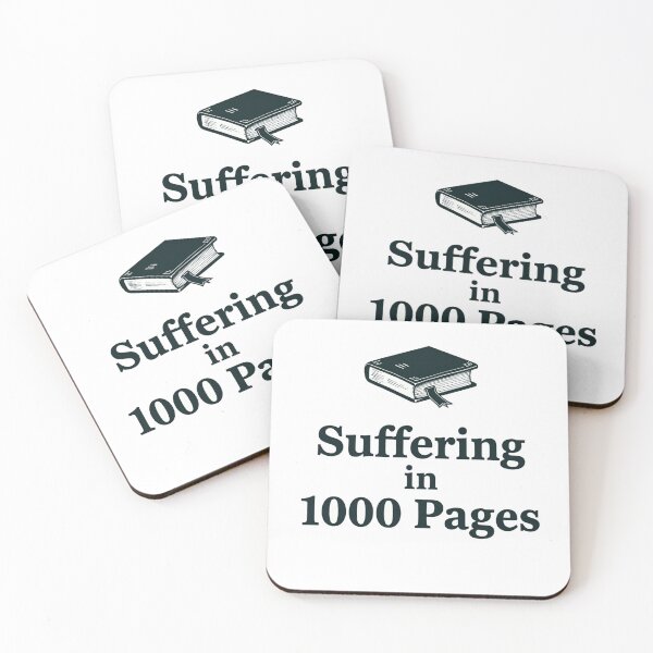 Item preview, Bookish humor about suffering in a thousand pages designed and sold by Prints by Mat.