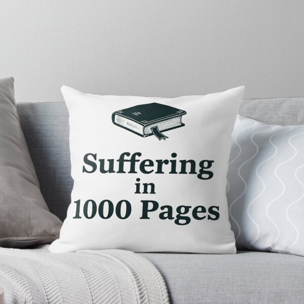 Item preview, Bookish humor about suffering in a thousand pages designed and sold by Prints by Mat.