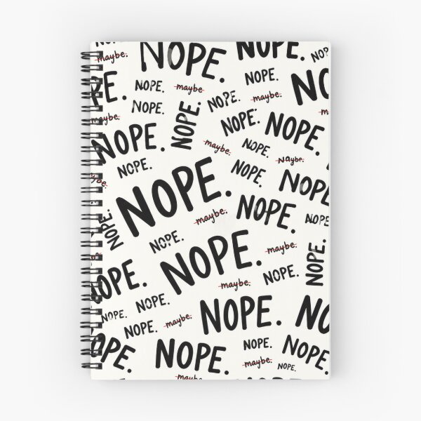 Item preview, NOPE NOPE NOPE – Funny Sarcastic Typography Pattern designed and sold by Golden Era Studio.