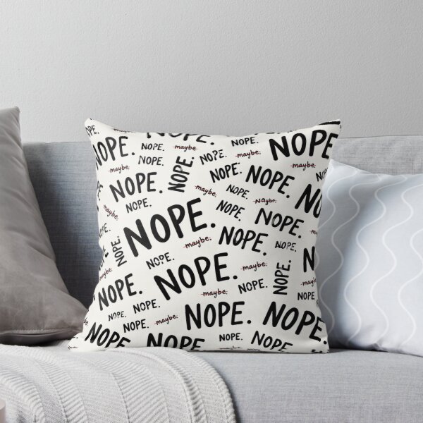 Item preview, NOPE NOPE NOPE – Funny Sarcastic Typography Pattern designed and sold by Golden Era Studio.
