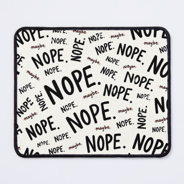 Item preview, NOPE NOPE NOPE – Funny Sarcastic Typography Pattern designed and sold by Golden Era Studio.