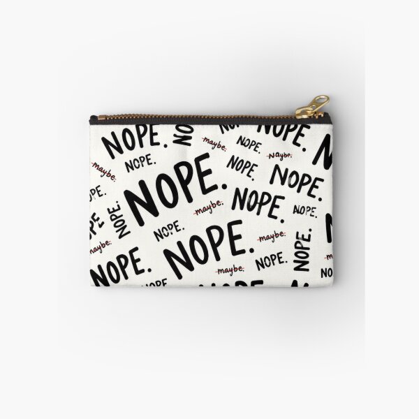 Item preview, NOPE NOPE NOPE – Funny Sarcastic Typography Pattern designed and sold by Golden Era Studio.
