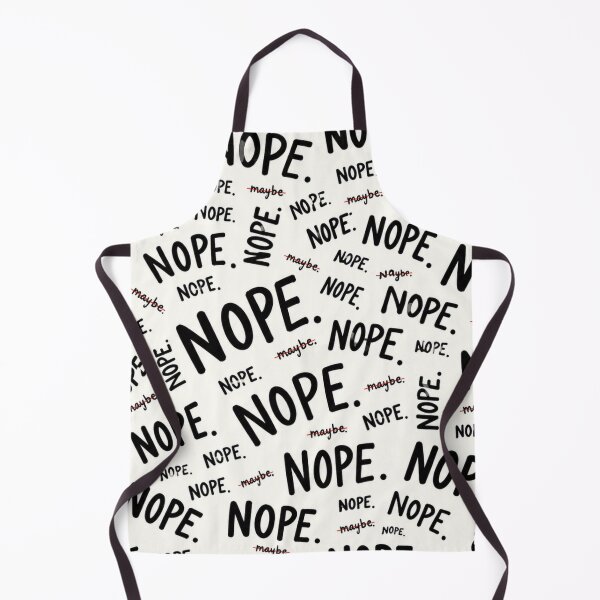 Item preview, NOPE NOPE NOPE – Funny Sarcastic Typography Pattern designed and sold by Golden Era Studio.