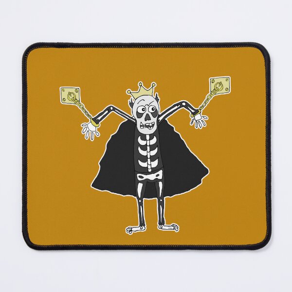 Item preview, Funny Skeleton King Sticker | Chained Skeleton Meme & Funny Halloween Decal designed and sold by MyxaART.