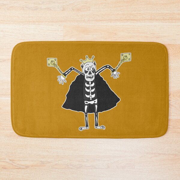 Item preview, Funny Skeleton King Sticker | Chained Skeleton Meme & Funny Halloween Decal designed and sold by MyxaART.