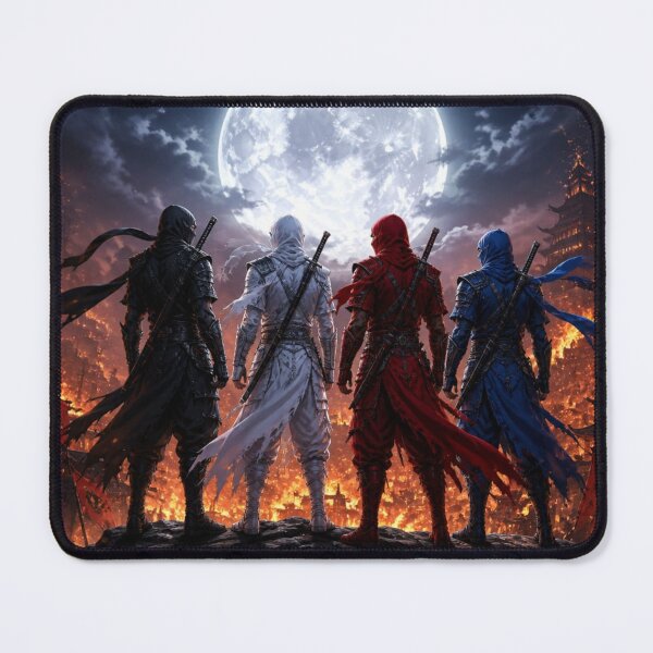 Item preview, Four Elemental Ninja Warriors at Temple designed and sold by DWolf04.