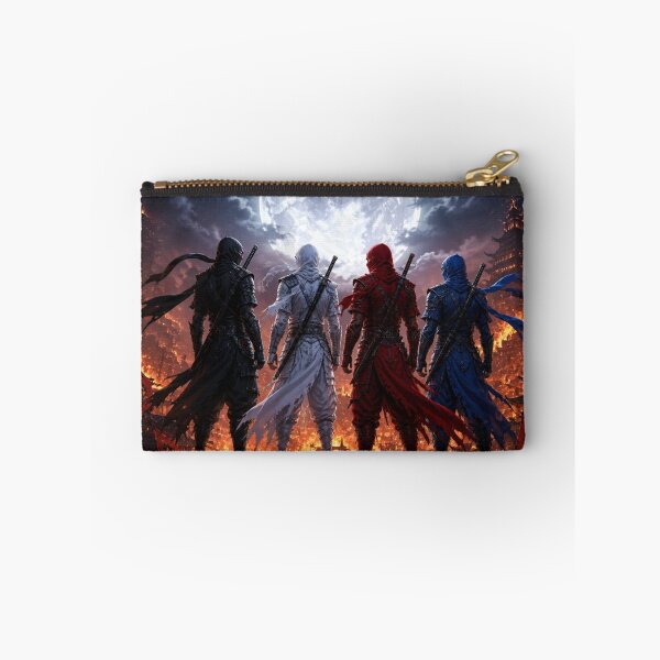 Item preview, Four Elemental Ninja Warriors at Temple designed and sold by DWolf04.
