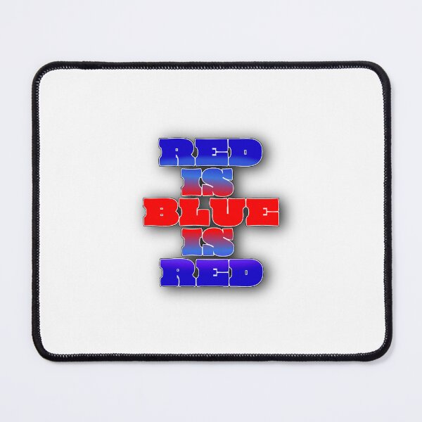 Item preview, Red Is Blue Is Red – Optical Illusion Typography Design designed and sold by Cabrasco.