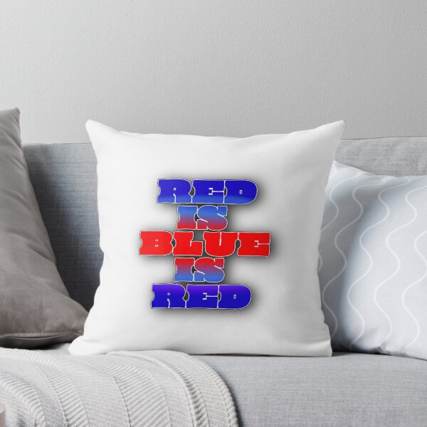 Item preview, Red Is Blue Is Red – Optical Illusion Typography Design designed and sold by Cabrasco.