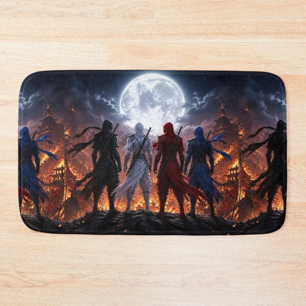 Item preview, Four Elemental Ninja Warriors at Temple designed and sold by DWolf04.