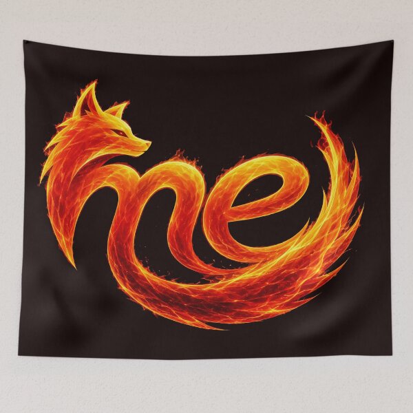 Item preview, Flaming Me Fox Logo designed and sold by GRFORA.