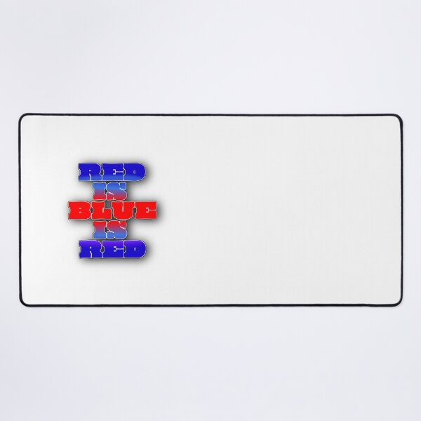 Item preview, Red Is Blue Is Red – Optical Illusion Typography Design designed and sold by Cabrasco.
