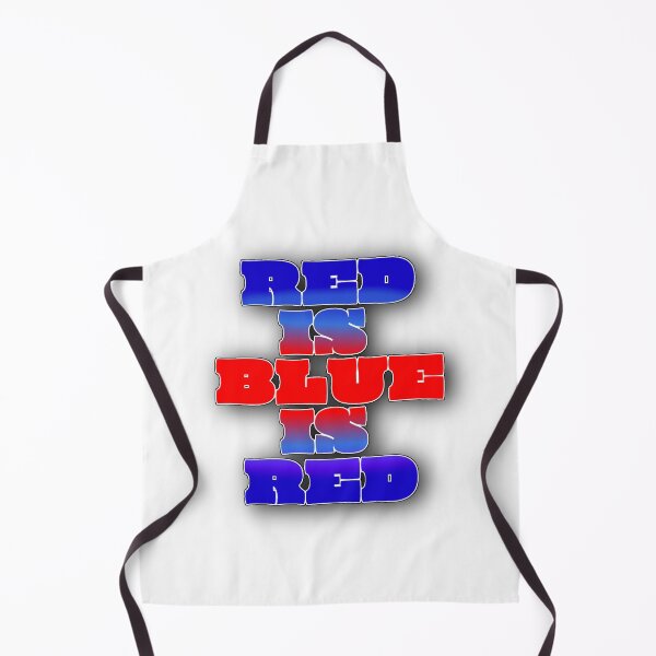 Item preview, Red Is Blue Is Red – Optical Illusion Typography Design designed and sold by Cabrasco.