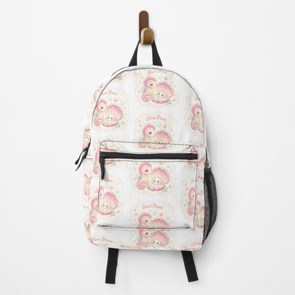 Item preview, Ocean Dream Pastel Seahorse and Pearl Shell  designed and sold by inkaylindesign.