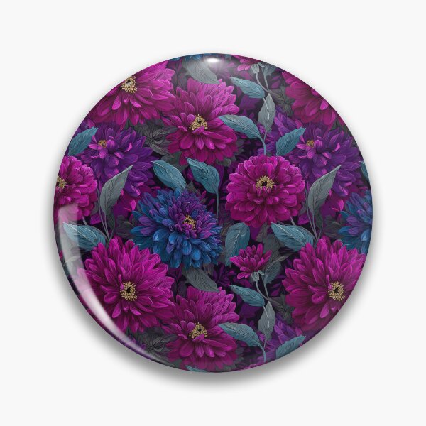 Item preview, Flourishing Zinnia Floral  - Retro Flower Floral - Housewarming Gifts designed and sold by RoyalStarsPatts.
