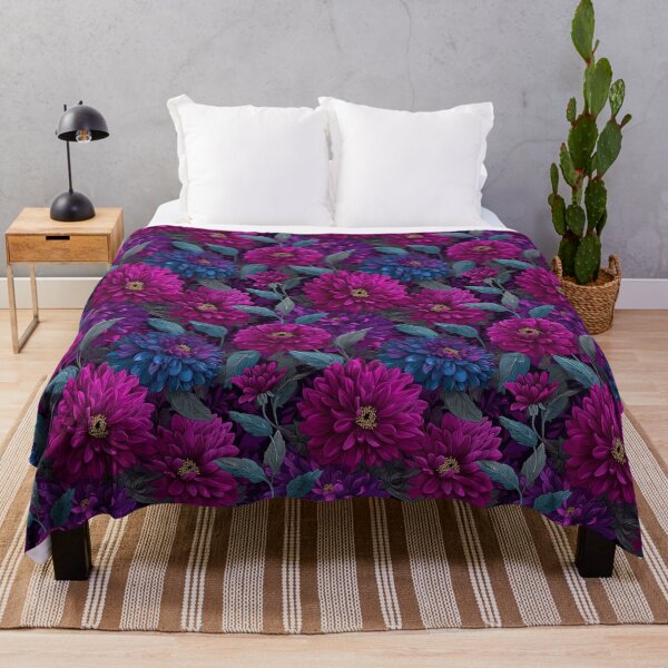 Item preview, Flourishing Zinnia Floral - Retro Flower Floral - Housewarming Gifts designed and sold by RoyalStarsPatts.