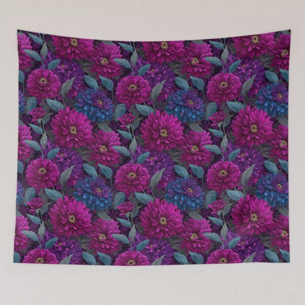 Item preview, Flourishing Zinnia Floral  - Retro Flower Floral - Housewarming Gifts designed and sold by RoyalStarsPatts.