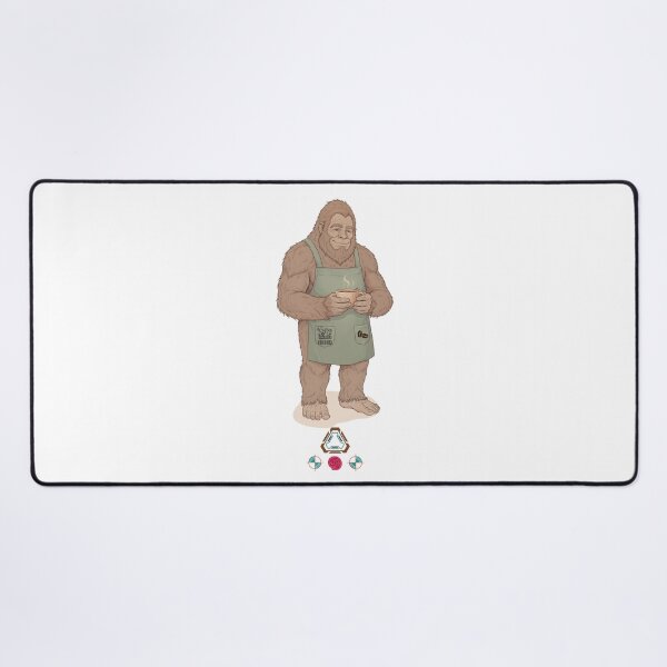 Item preview, Cute Bigfoot Barista Drinking Coffee Sasquatch Lover Gift T-Shirt designed and sold by Whimsy Trail Co.