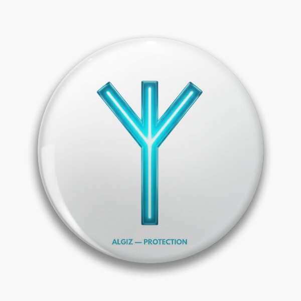 Artikelvorschau, Algiz Runen-Schutzsymbol Neonleuchten entworfen und verkauft von CalmFrameArt.