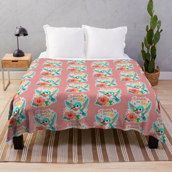 Item preview, Touch the Sky Hummingbird and Hibiscus designed and sold by inkaylindesign.