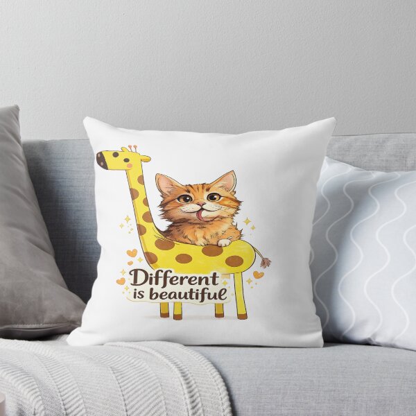 Item preview, Giraffe and Kitten designed and sold by Mother Daughter Drawings .