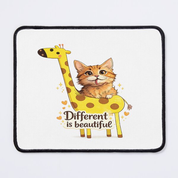 Item preview, Giraffe and Kitten designed and sold by Mother Daughter Drawings .